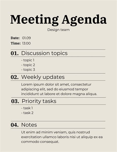 Agenda